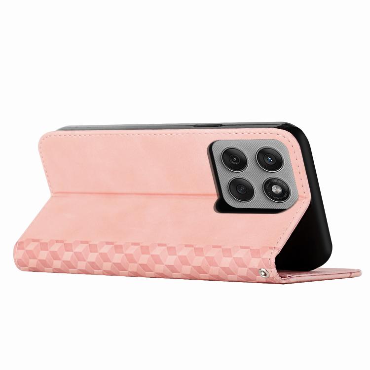 For Motorola Edge 60 Pro Diamond Splicing Skin Feel Magnetic Leather Phone Case