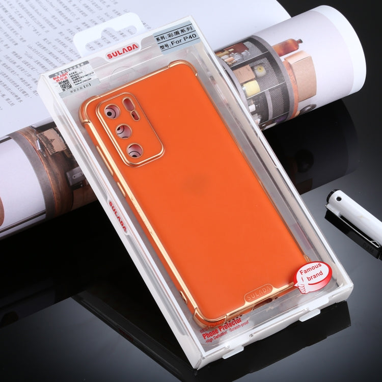 For Huawei P40 Pro SULADA Colorful Shield Series TPU + Plating Edge Protective Case