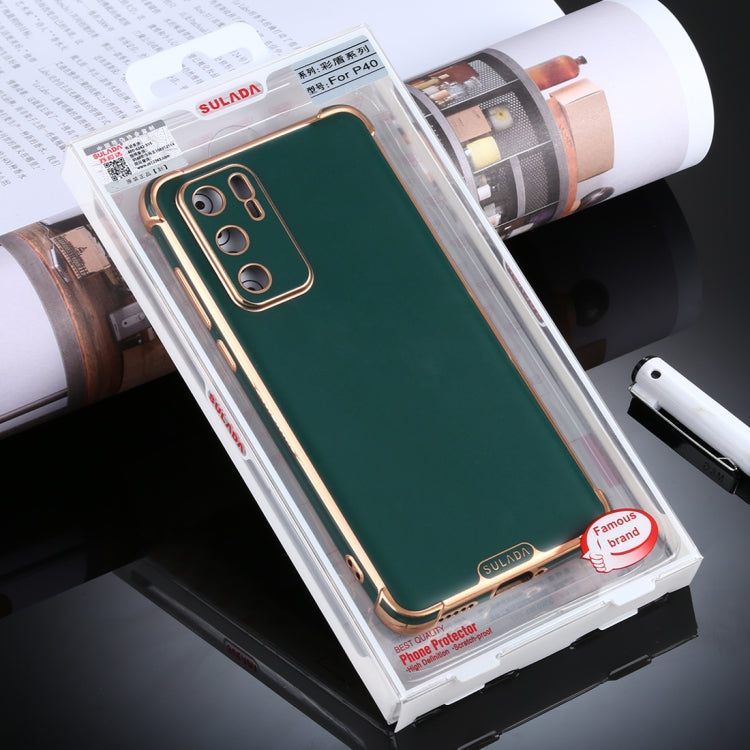 For Huawei P40 Pro SULADA Colorful Shield Series TPU + Plating Edge Protective Case