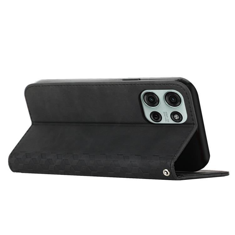 For Motorola Moto G56 5G Diamond Splicing Skin Feel Magnetic Leather Phone Case