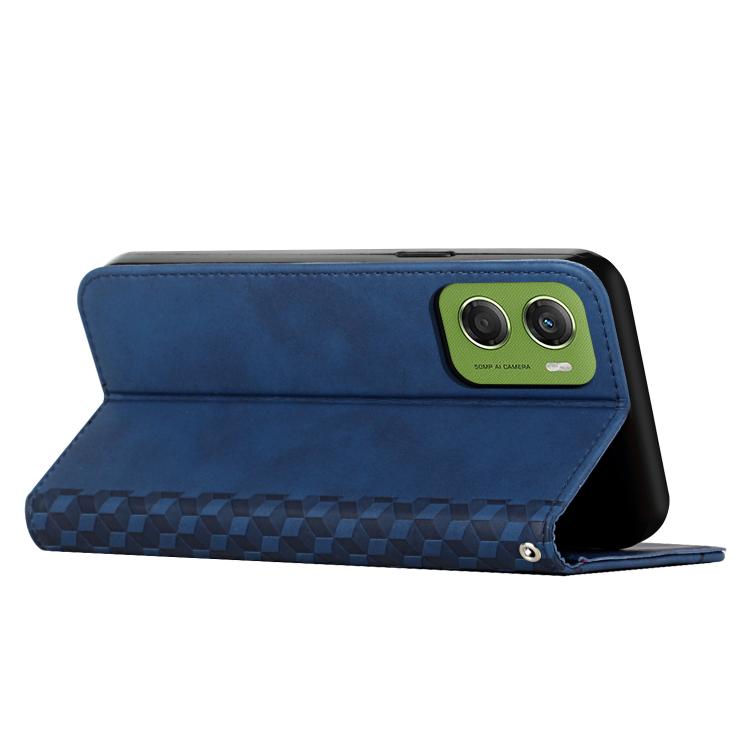 For Motorola Moto G06 4G Diamond Splicing Skin Feel Magnetic Leather Phone Case