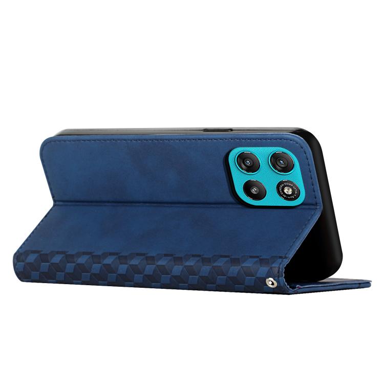 For Motorola Moto G67 Power / G57 Power Diamond Splicing Skin Feel Magnetic Leather Phone Case
