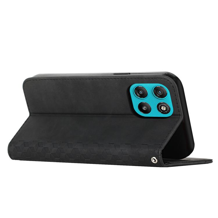 For Motorola Moto G67 Power / G57 Power Diamond Splicing Skin Feel Magnetic Leather Phone Case