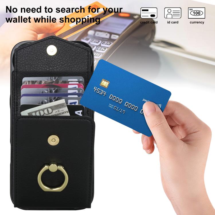 For iPhone Air Ring Holder RFID Card Slot Phone Case