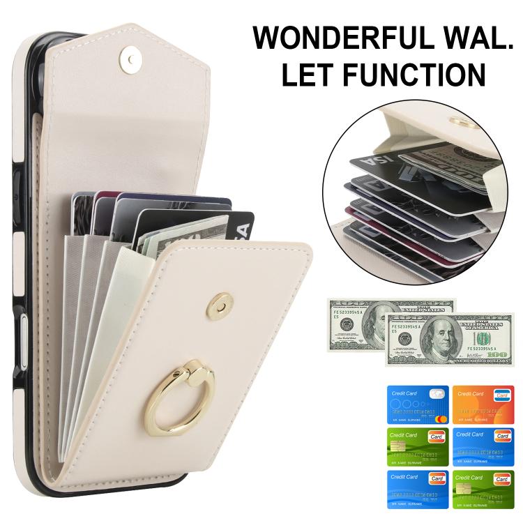 For iPhone Air Ring Holder RFID Card Slot Phone Case