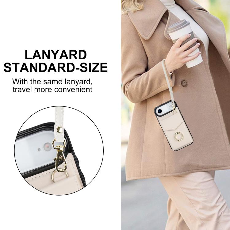 For iPhone Air Ring Holder RFID Card Slot Phone Case