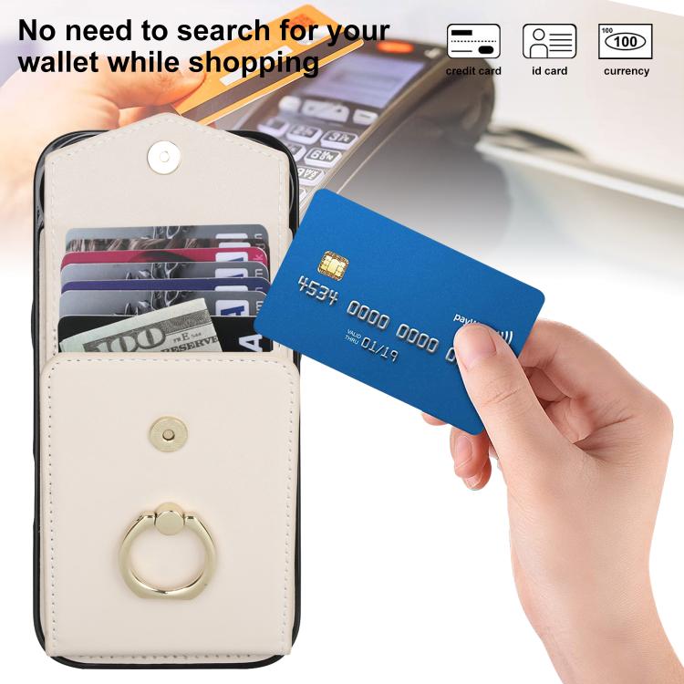 For iPhone Air Ring Holder RFID Card Slot Phone Case