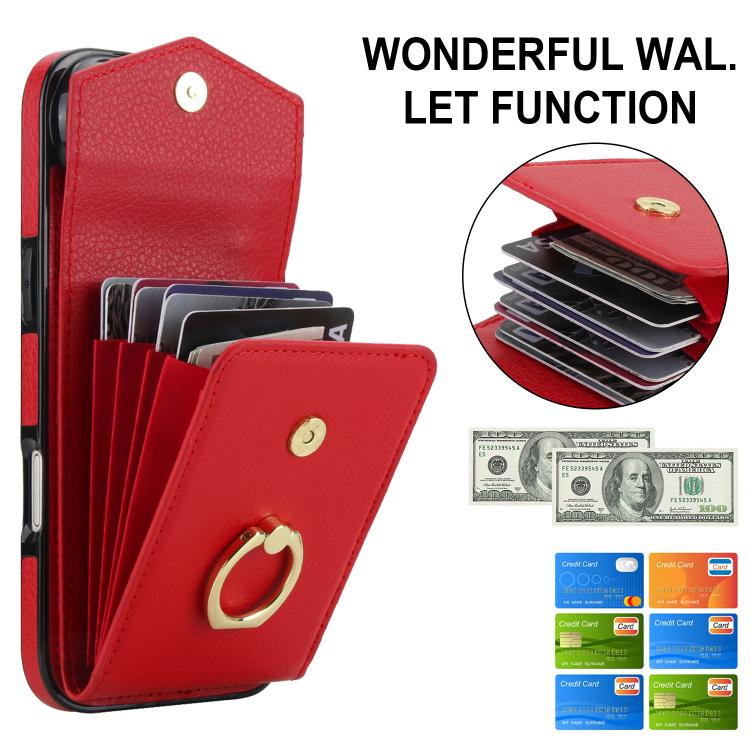 For iPhone Air Ring Holder RFID Card Slot Phone Case