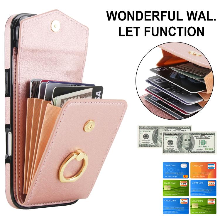 For iPhone Air Ring Holder RFID Card Slot Phone Case