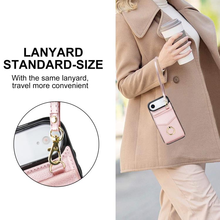 For iPhone Air Ring Holder RFID Card Slot Phone Case