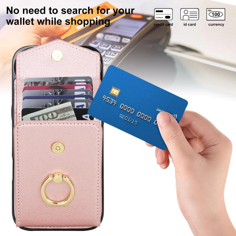 For iPhone Air Ring Holder RFID Card Slot Phone Case