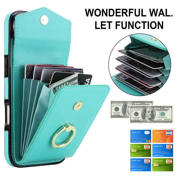 For iPhone Air Ring Holder RFID Card Slot Phone Case