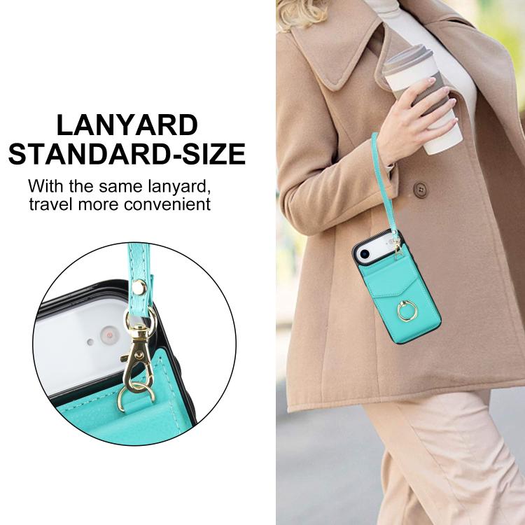 For iPhone Air Ring Holder RFID Card Slot Phone Case
