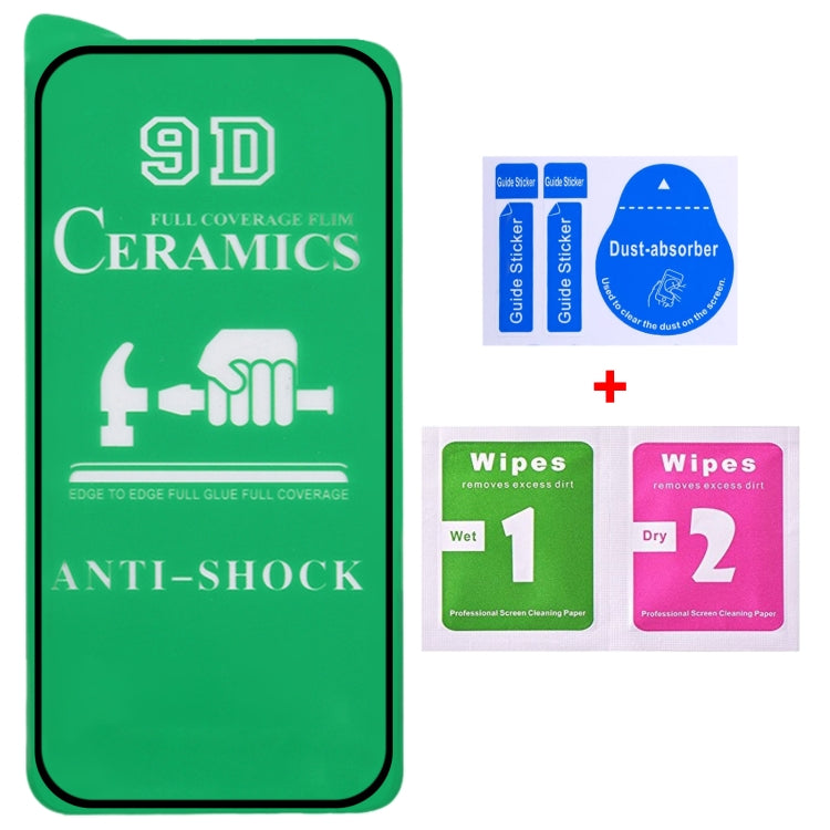 For iPhone 16 Pro 25pcs 9D Full Screen Full Glue Ceramic Film