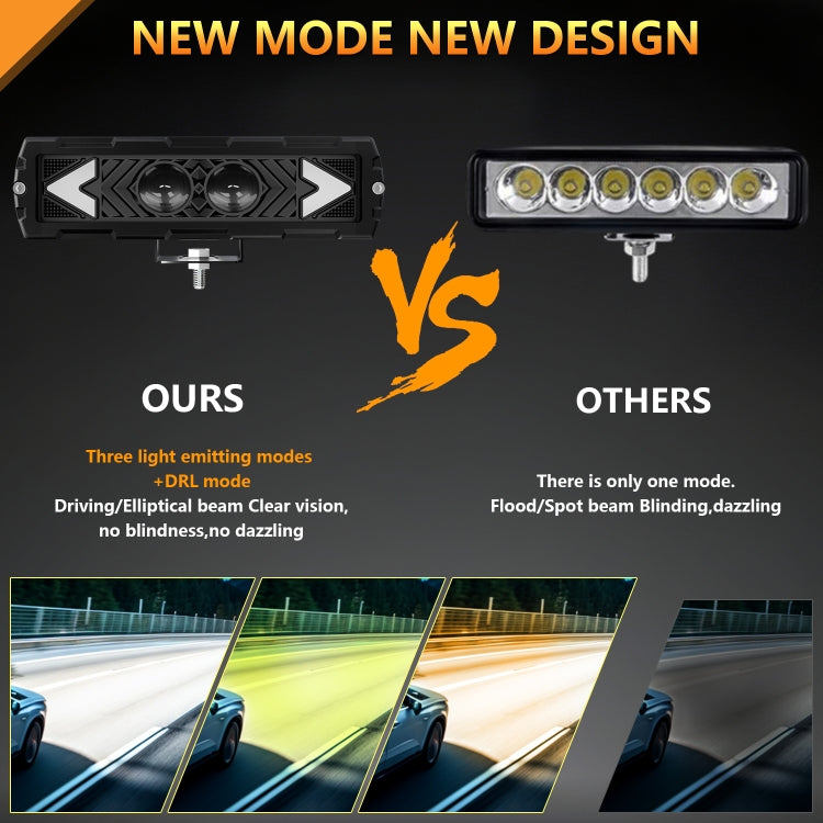 S17 6 inch Arrow Binocular Spotlight(Black)