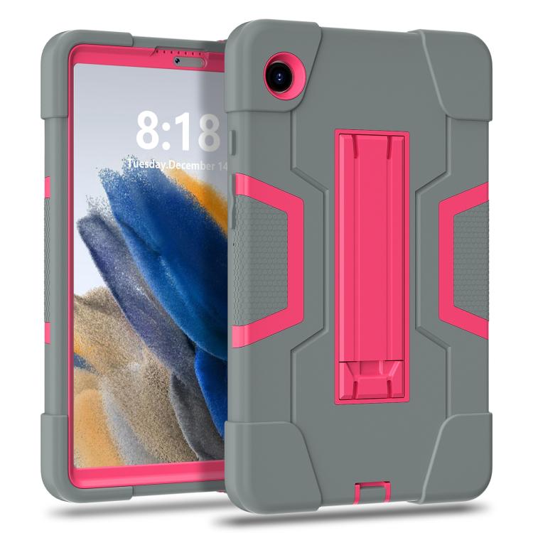 For Samsung Galaxy Tab A11 Contrast Color Silicone PC Tablet Case with Holder