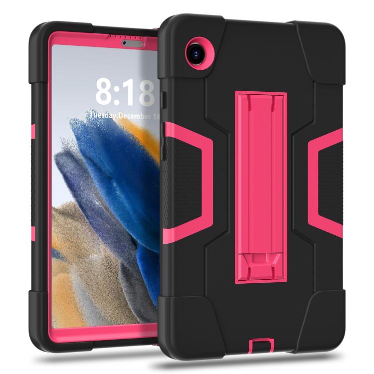 For Samsung Galaxy Tab A11 Contrast Color Silicone PC Tablet Case with Holder