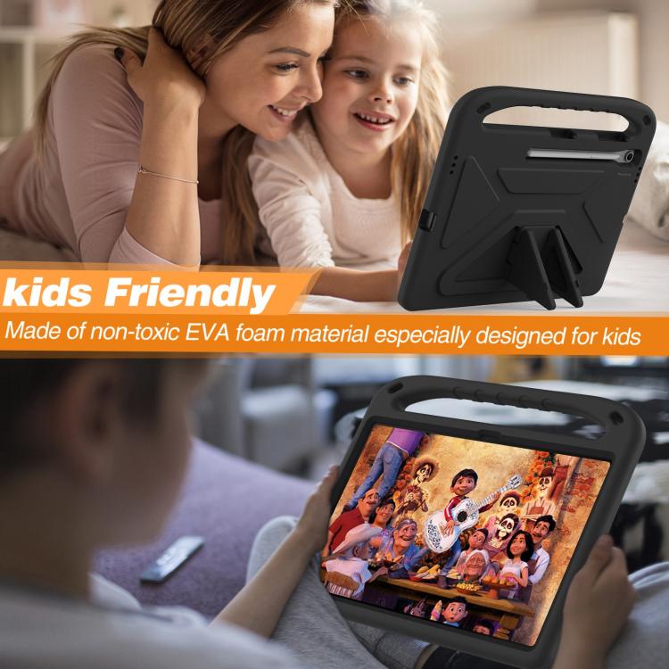 For Samsung Galaxy Tab S10 FE+ Handle EVA Shockproof Tablet Case with Holder