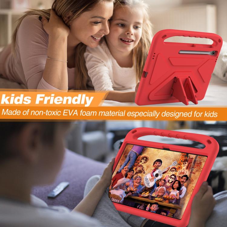 For Samsung Galaxy Tab S10 FE+ Handle EVA Shockproof Tablet Case with Holder