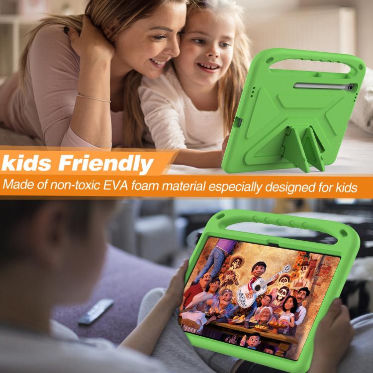 For Samsung Galaxy Tab S10 FE+ Handle EVA Shockproof Tablet Case with Holder