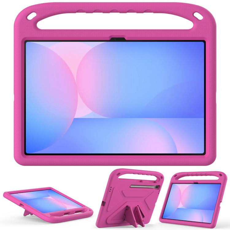 For Samsung Galaxy Tab S10 FE+ Handle EVA Shockproof Tablet Case with Holder