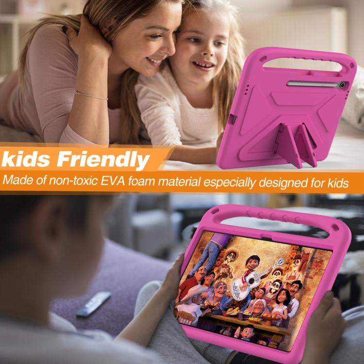 For Samsung Galaxy Tab S10 FE+ Handle EVA Shockproof Tablet Case with Holder