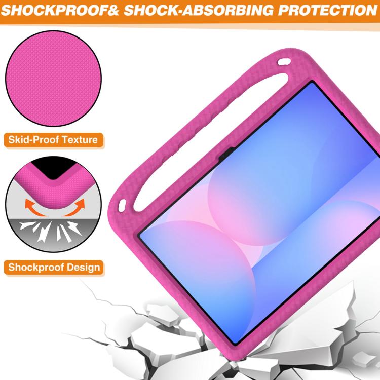 For Samsung Galaxy Tab S10 FE+ Handle EVA Shockproof Tablet Case with Holder