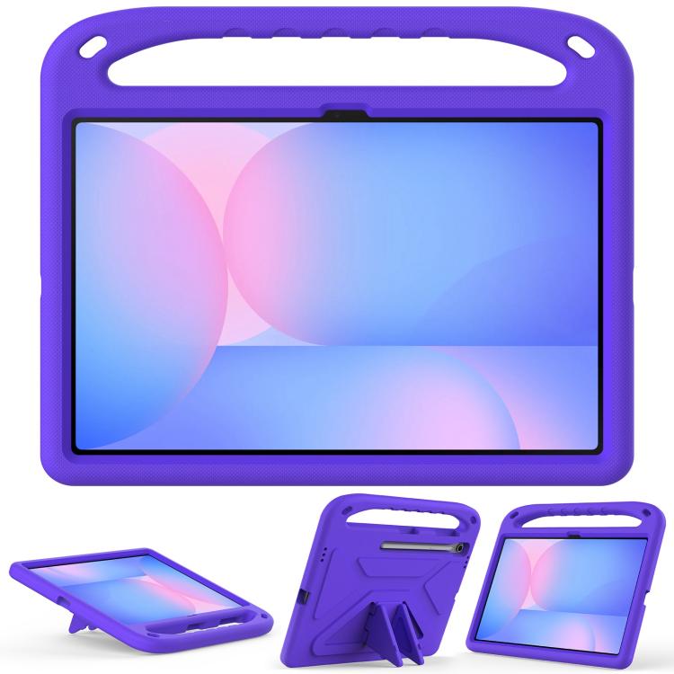 For Samsung Galaxy Tab S10 FE+ Handle EVA Shockproof Tablet Case with Holder