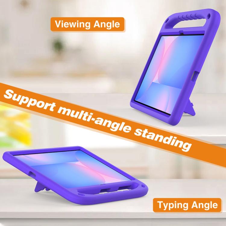 For Samsung Galaxy Tab S10 FE+ Handle EVA Shockproof Tablet Case with Holder