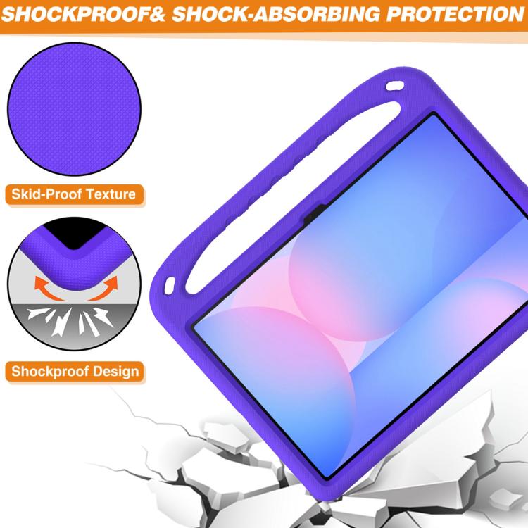 For Samsung Galaxy Tab S10 FE+ Handle EVA Shockproof Tablet Case with Holder