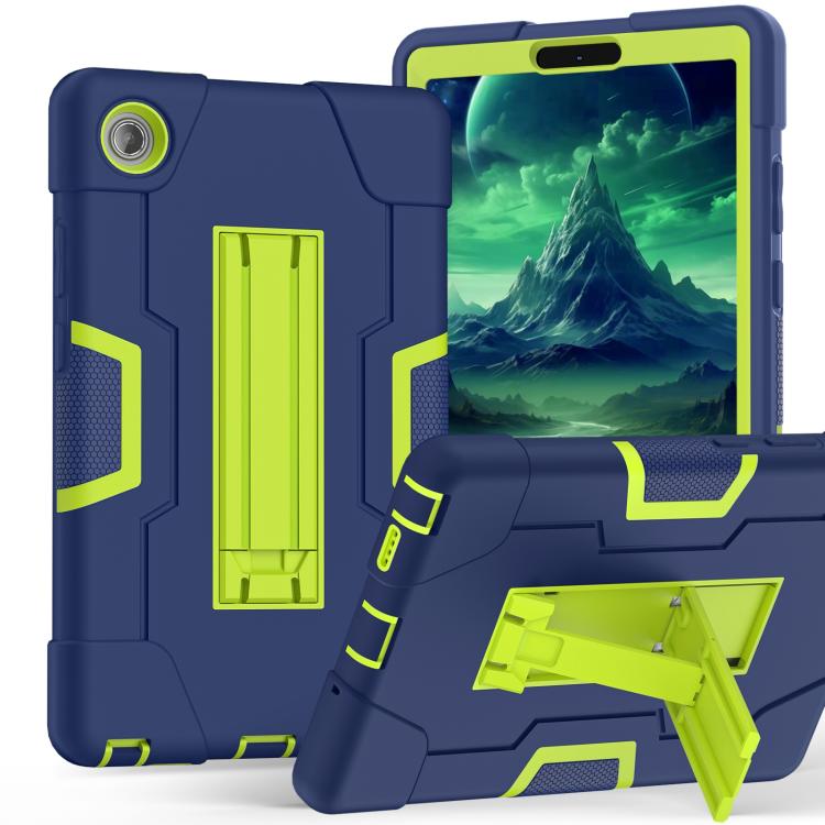 For Lenovo Tab K9 / Tab One Contrast Color Silicone PC Tablet Case with Holder
