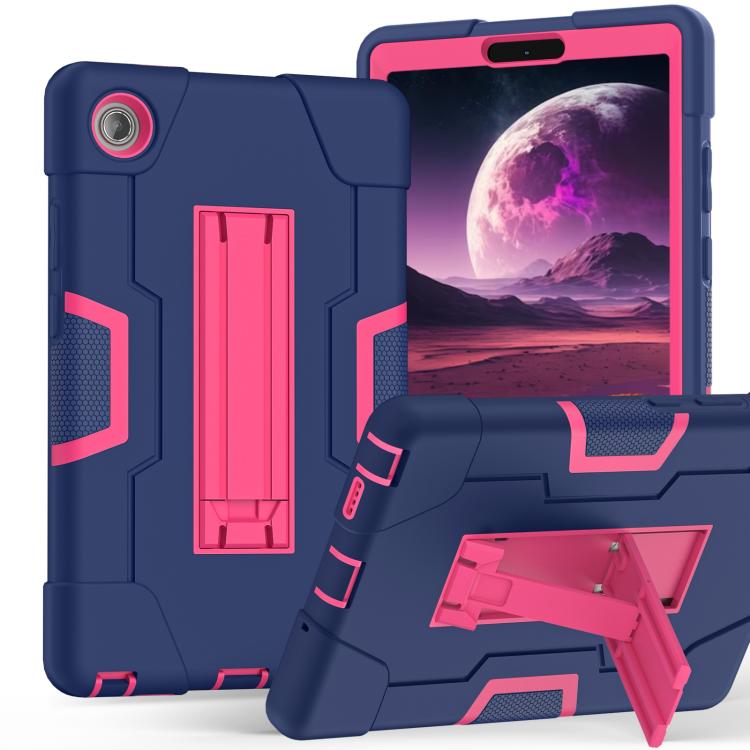 For Lenovo Tab K9 / Tab One Contrast Color Silicone PC Tablet Case with Holder