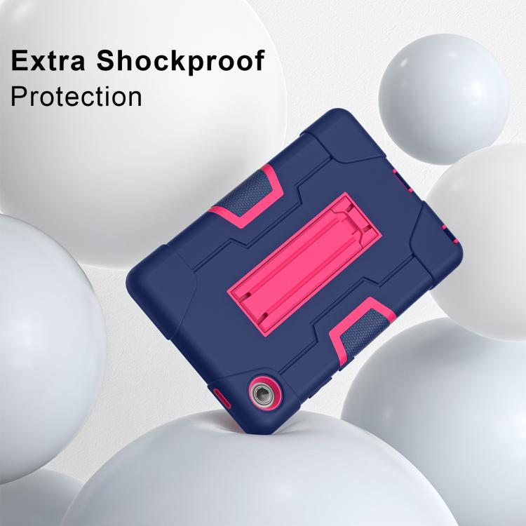 For Lenovo Tab K9 / Tab One Contrast Color Silicone PC Tablet Case with Holder