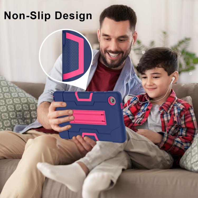 For Lenovo Tab K9 / Tab One Contrast Color Silicone PC Tablet Case with Holder