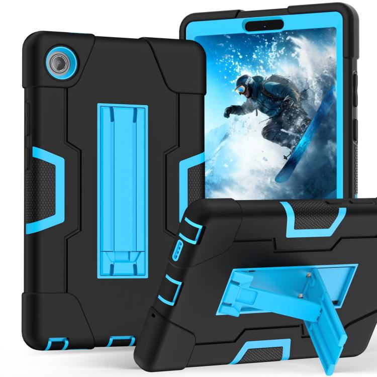 For Lenovo Tab K9 / Tab One Contrast Color Silicone PC Tablet Case with Holder