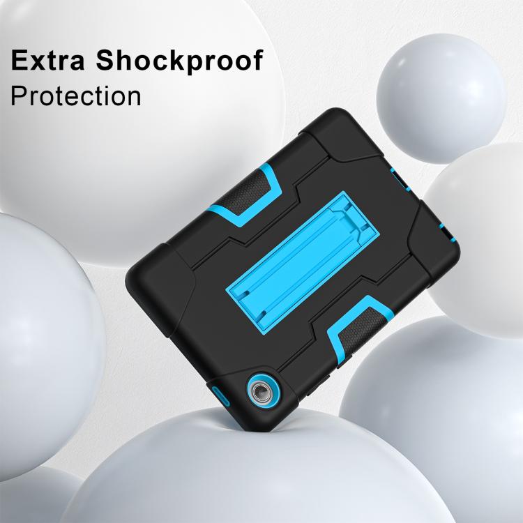 For Lenovo Tab K9 / Tab One Contrast Color Silicone PC Tablet Case with Holder
