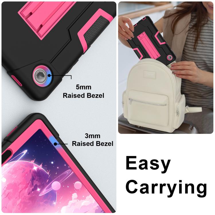 For Lenovo Tab K9 / Tab One Contrast Color Silicone PC Tablet Case with Holder