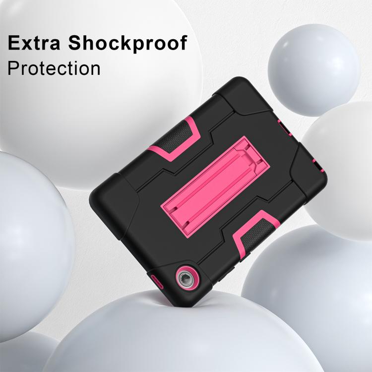 For Lenovo Tab K9 / Tab One Contrast Color Silicone PC Tablet Case with Holder