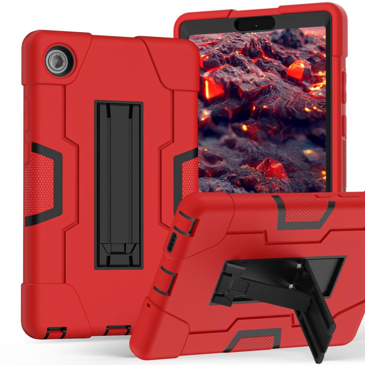 For Lenovo Tab K9 / Tab One Contrast Color Silicone PC Tablet Case with Holder