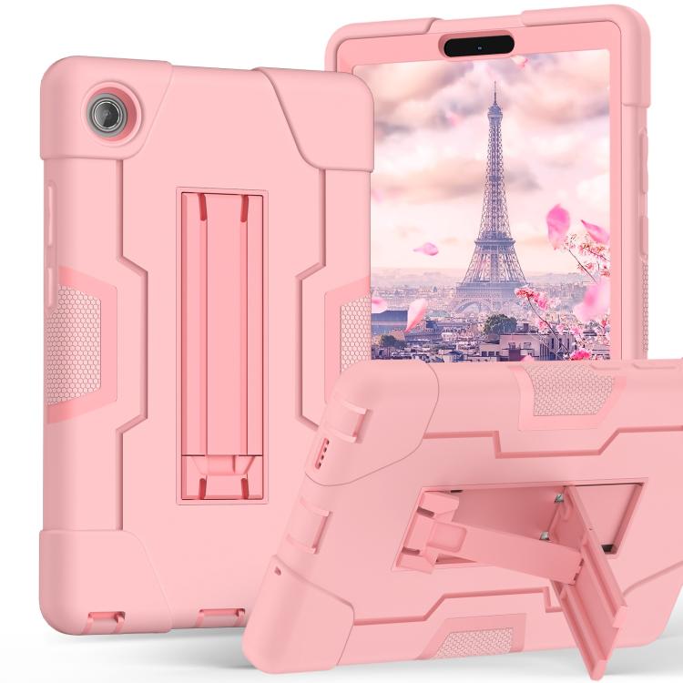For Lenovo Tab K9 / Tab One Contrast Color Silicone PC Tablet Case with Holder