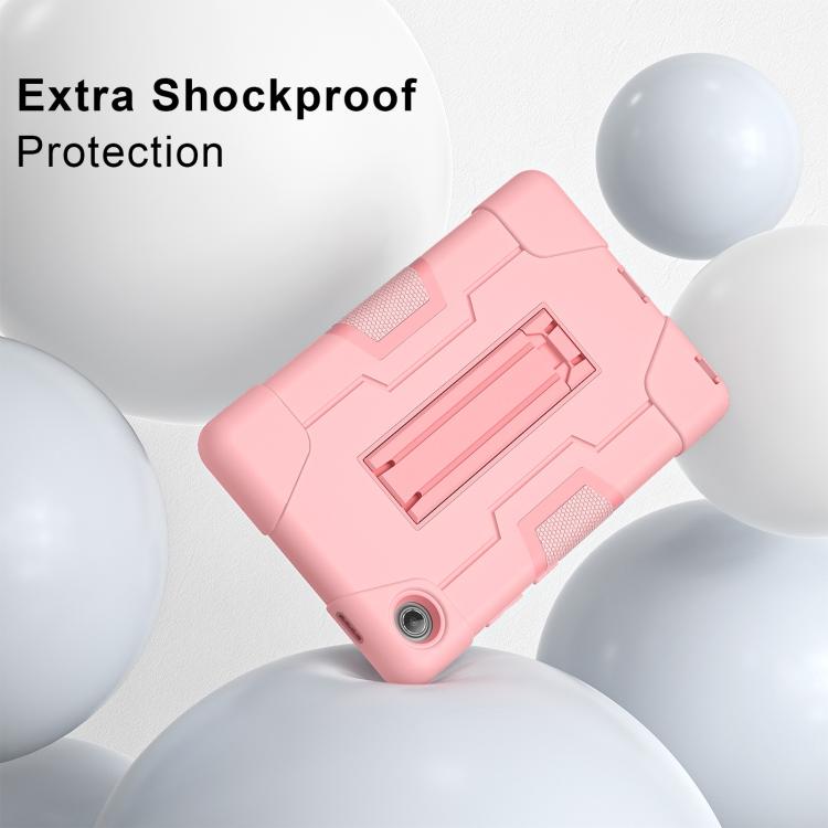 For Lenovo Tab K9 / Tab One Contrast Color Silicone PC Tablet Case with Holder