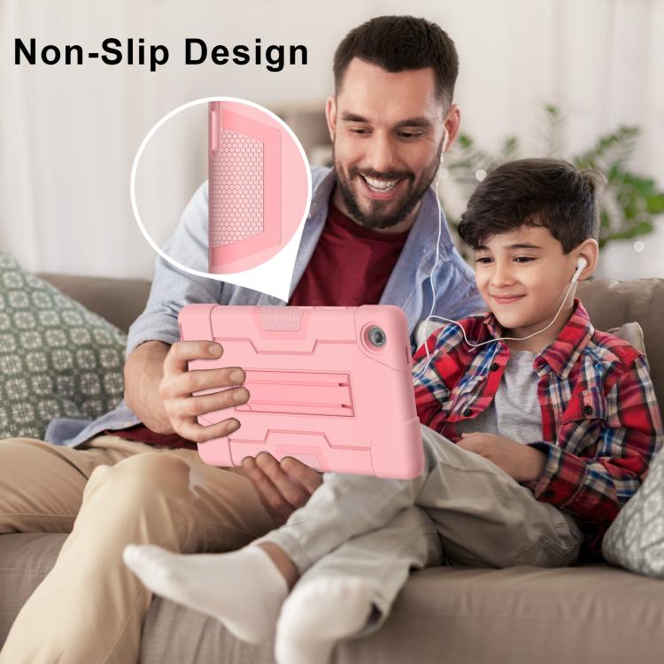 For Lenovo Tab K9 / Tab One Contrast Color Silicone PC Tablet Case with Holder