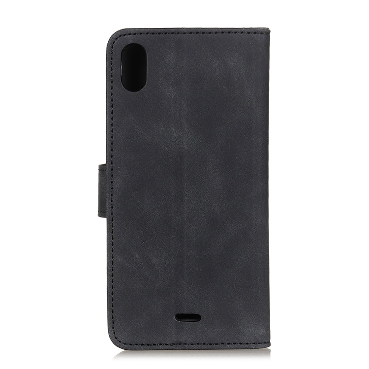 For Wiko Y61 KHAZNEH Retro Texture PU + TPU Horizontal Flip Leather Case with Holder & Card Slots & Wallet