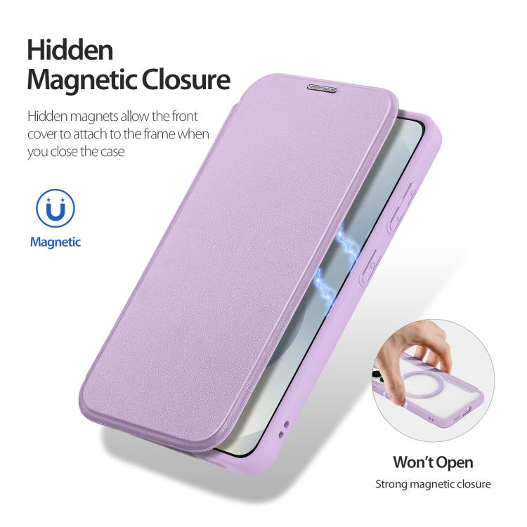 For Samsung Galaxy S26+ 5G DUX DUCIS Skin X Pro Series Magsafe PC + TPU Phone Leather Case
