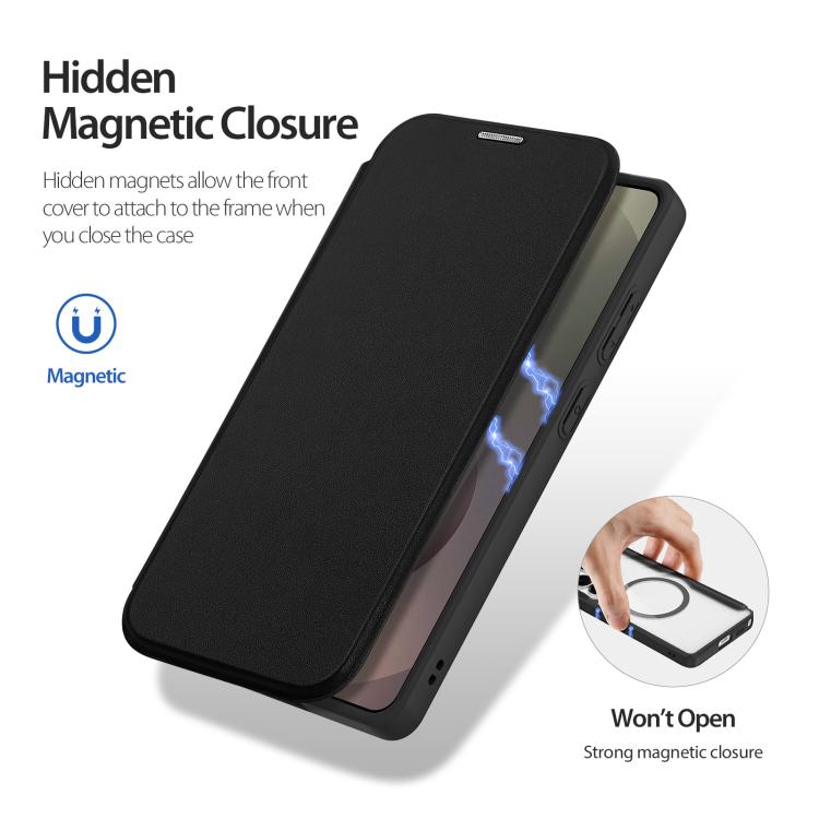 For Samsung Galaxy S26 Ultra 5G DUX DUCIS Skin X Pro Series Magsafe PC + TPU Phone Leather Case