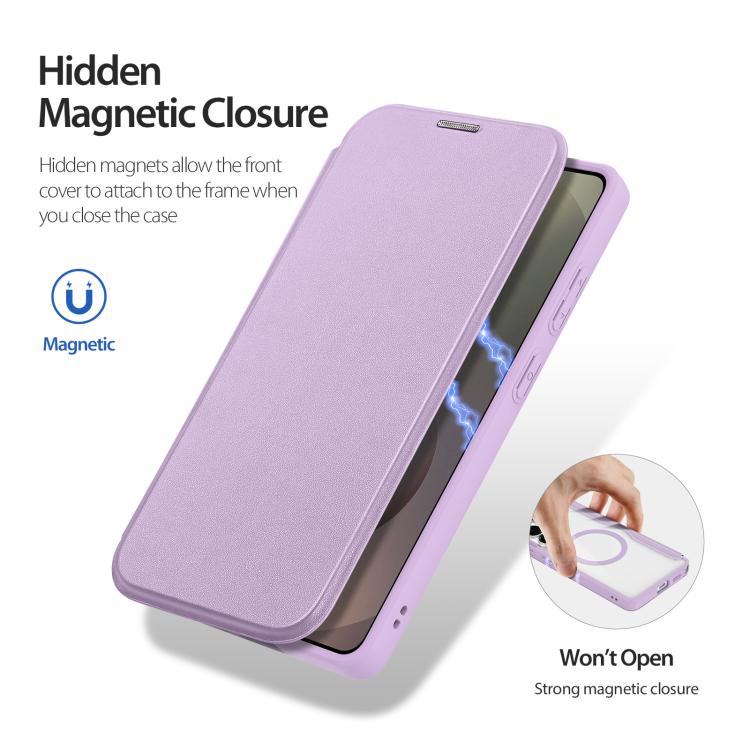 For Samsung Galaxy S26 Ultra 5G DUX DUCIS Skin X Pro Series Magsafe PC + TPU Phone Leather Case