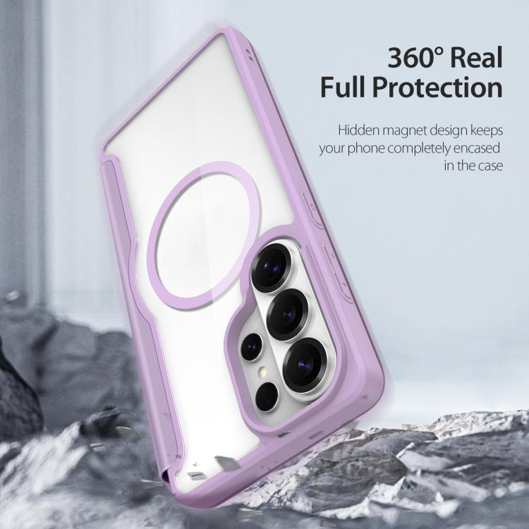 For Samsung Galaxy S26 Ultra 5G DUX DUCIS Skin X Pro Series Magsafe PC + TPU Phone Leather Case