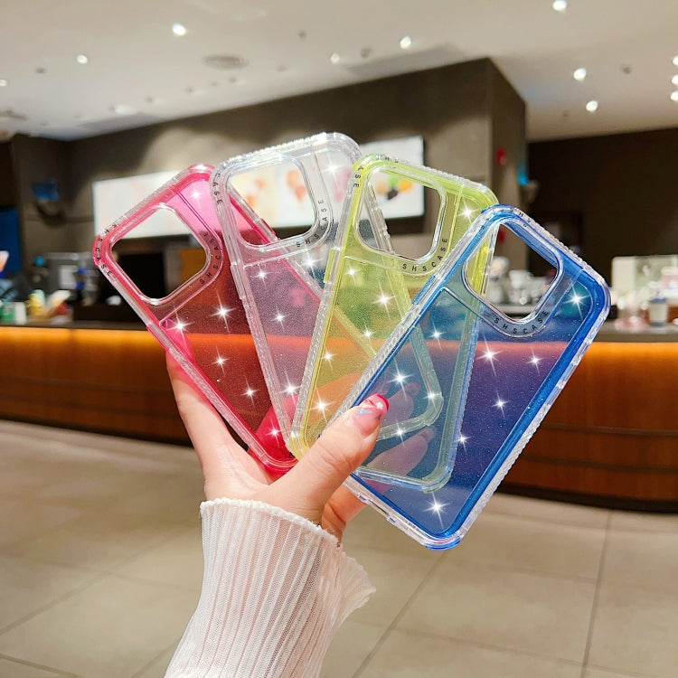 For iPhone 16 Pro Glitter Powder 3-in-1 TPU + PC Phone Case