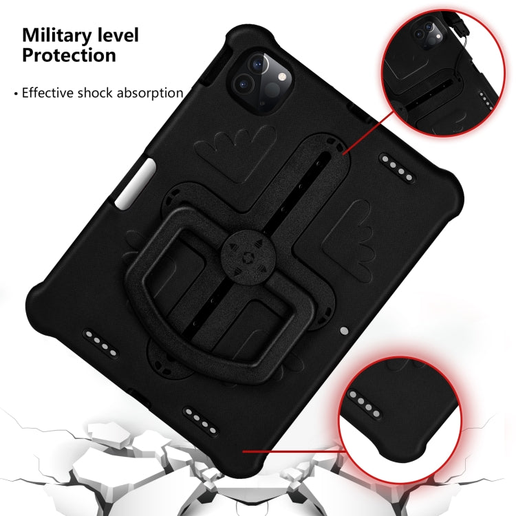 For iPad Pro 11 2025 / 2024 Shield 360 Rotation Handle EVA Shockproof PC Tablet Case