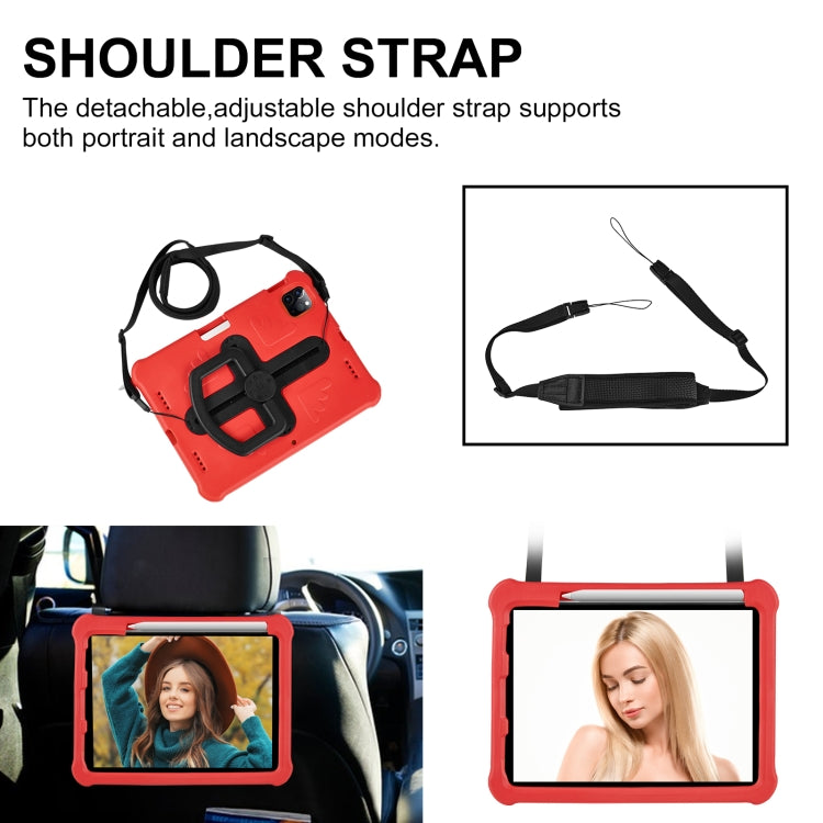 For iPad Pro 11 2025 / 2024 Shield 360 Rotation Handle EVA Shockproof PC Tablet Case